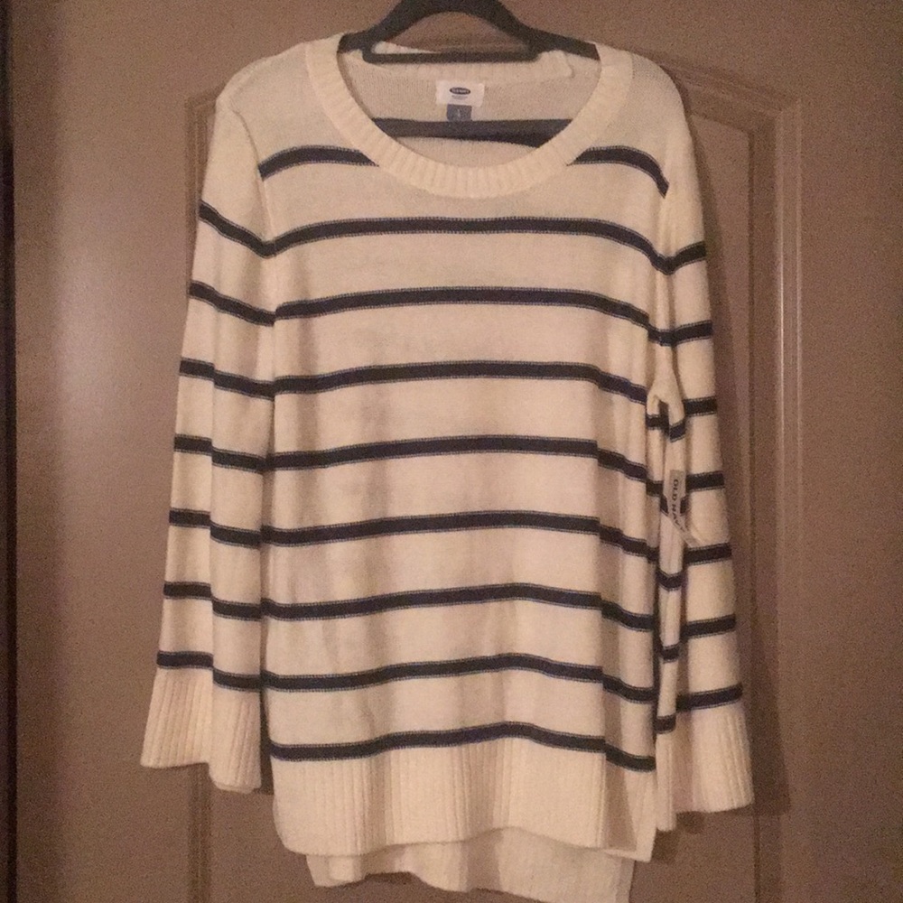 NWT Old Navy Bell Sleeve Stripe Sweater